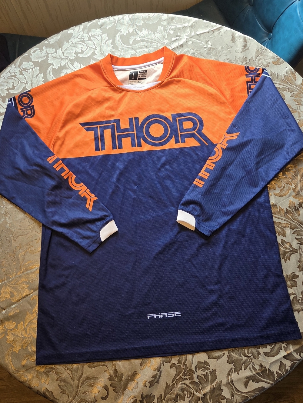 THOR Motocross Jersey - Orange And Navy